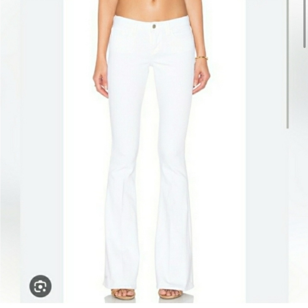 L'AGENCE White Flare Pants 26 25